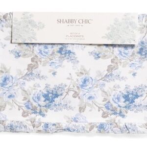 Rachel Ashwell Shabby Chic Blue Roses Placemats cottage core